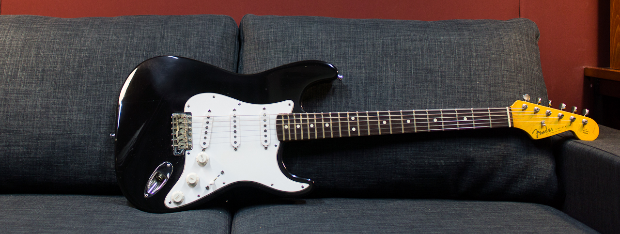 Fender Stratocaster 62 Am. vintage /w texas special, black, late 80s